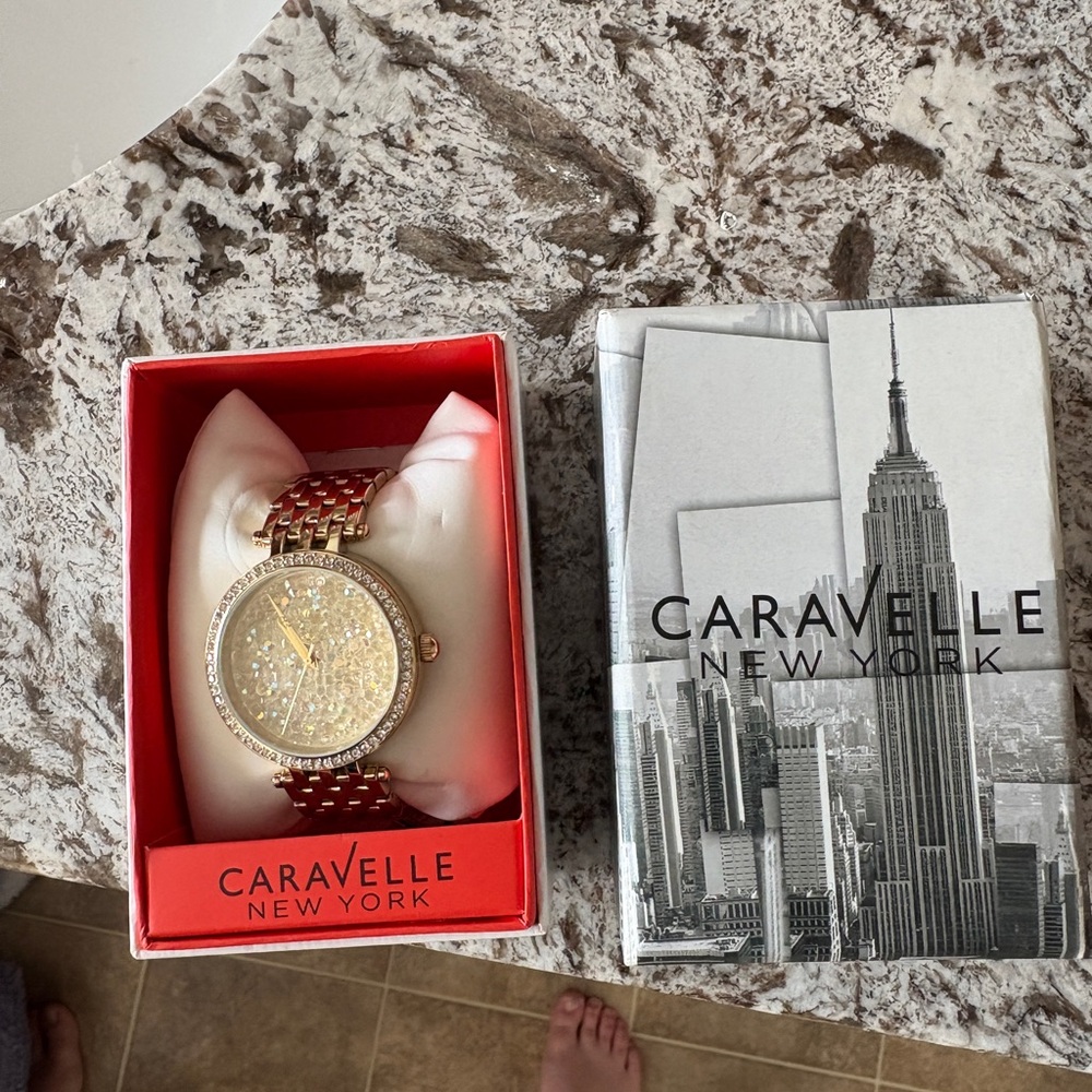 🔥 Caravelle New York Gold tone Watch